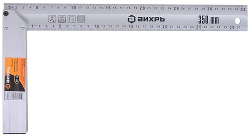 Угольник алюминиевый 350мм Вихрь