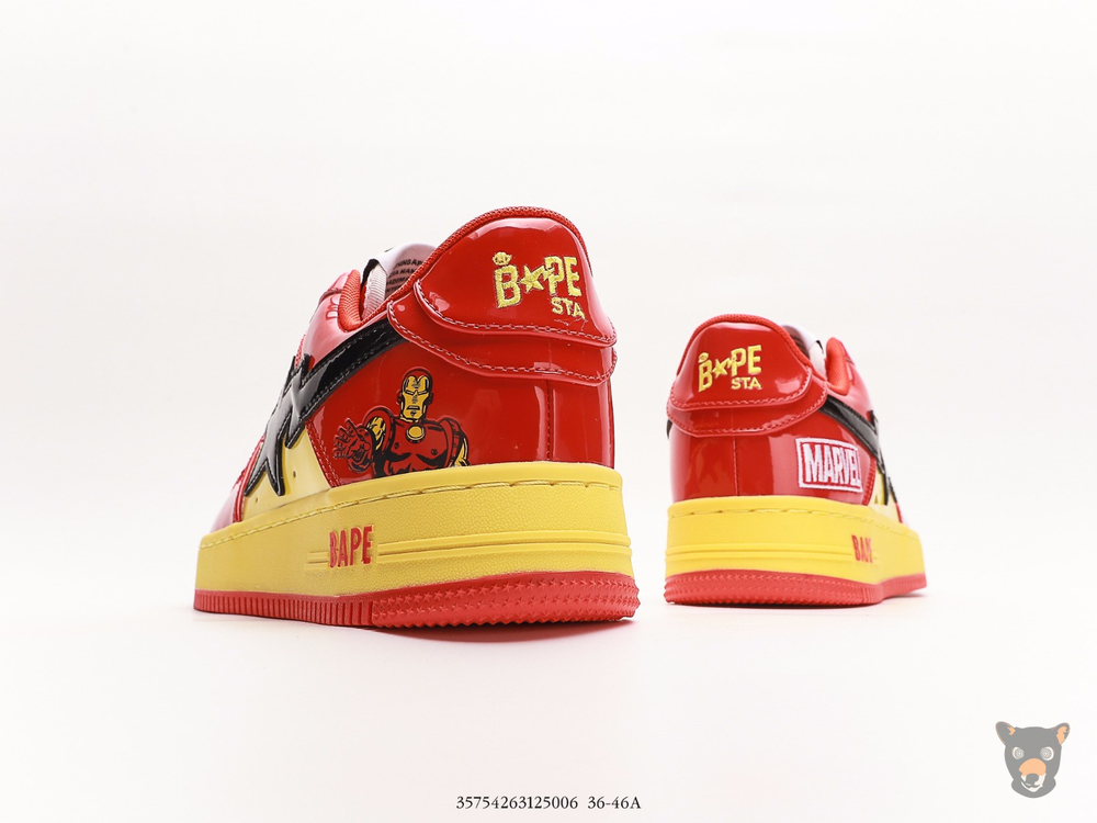 Кроссовки Marvel x Bape STA Low "Iron Man"