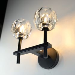 Бра Boule De Cristal Double Sconce Brass Черный By Imperiumloft