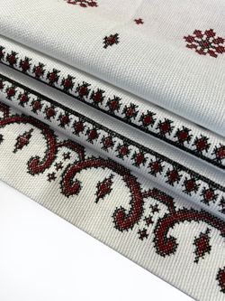 Штора из рогожки Сказка"Русские узоры" 145х180 см 1 шт