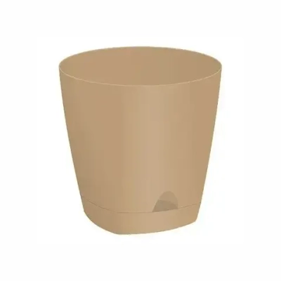 Горшок для цветов AMSTERDAM D 250 с прикорневым поливом 8 л Молочный Шоколад