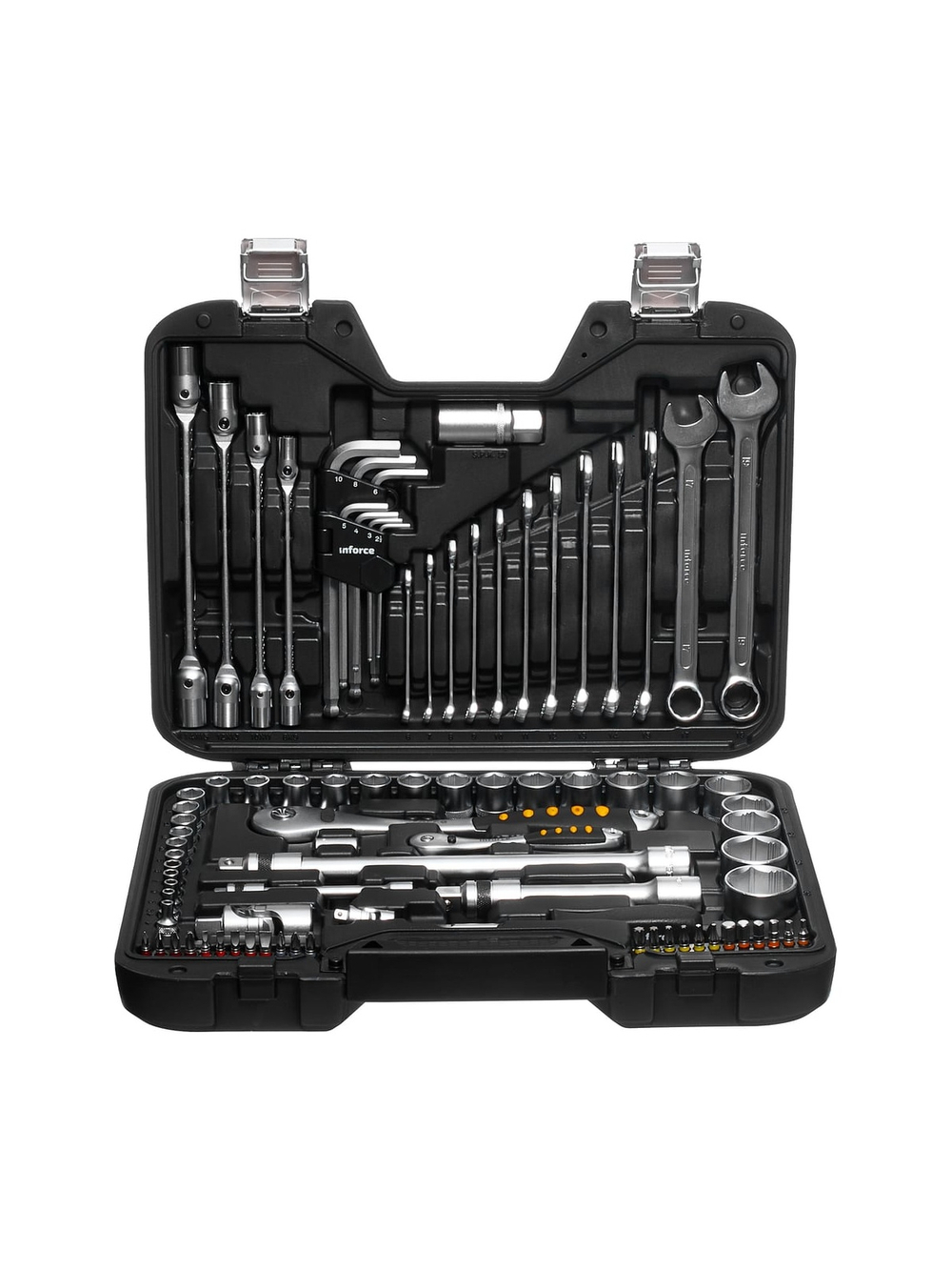 Набор инструментов Inforce 85 предметов 1/2, 1/4 Inforce, Сталь Cr-V, Профессиональный, 06-07-14