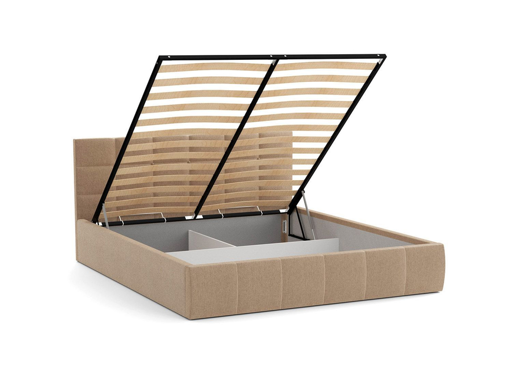 Кровать Диана 1600 высота 1010 жаккард тесла крем