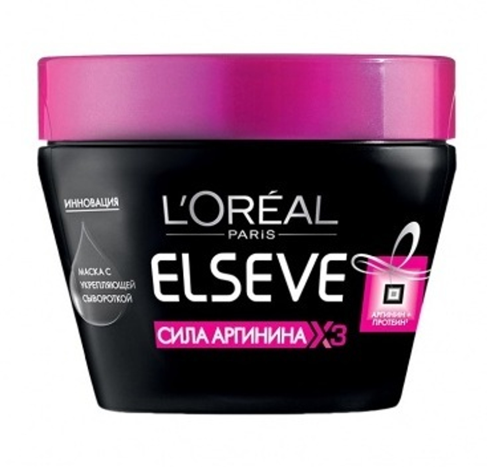 L'Oreal Paris Маска для волос Elseve Сила аргинина х3, укрепляющая, 300 мл