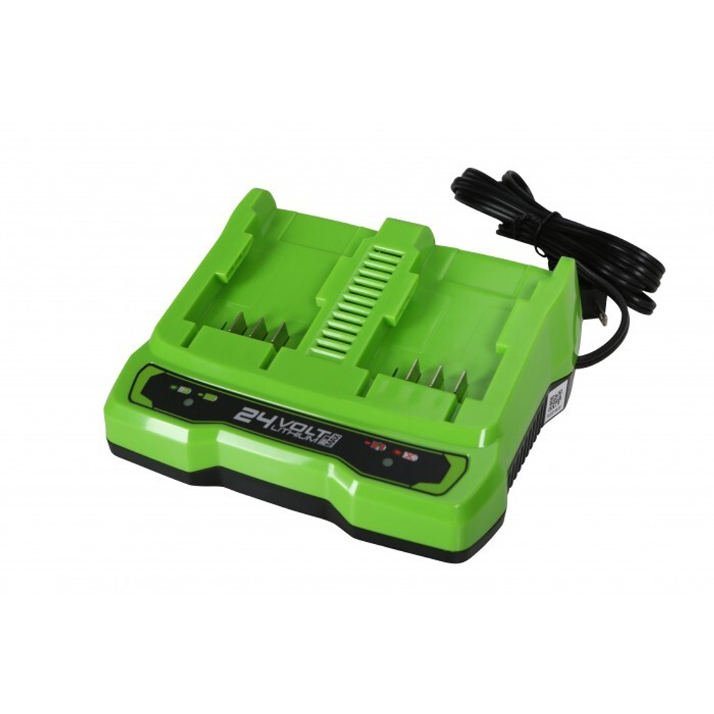 Устройство зарядное Greenworks 24V 2А G24C 24V на 2 аккумулятора