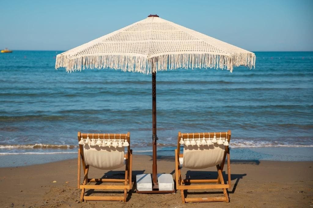 Зонт профессиональный Ø2.5 м Theumbrela Semsiye Evi Avocado Boho, бежевый