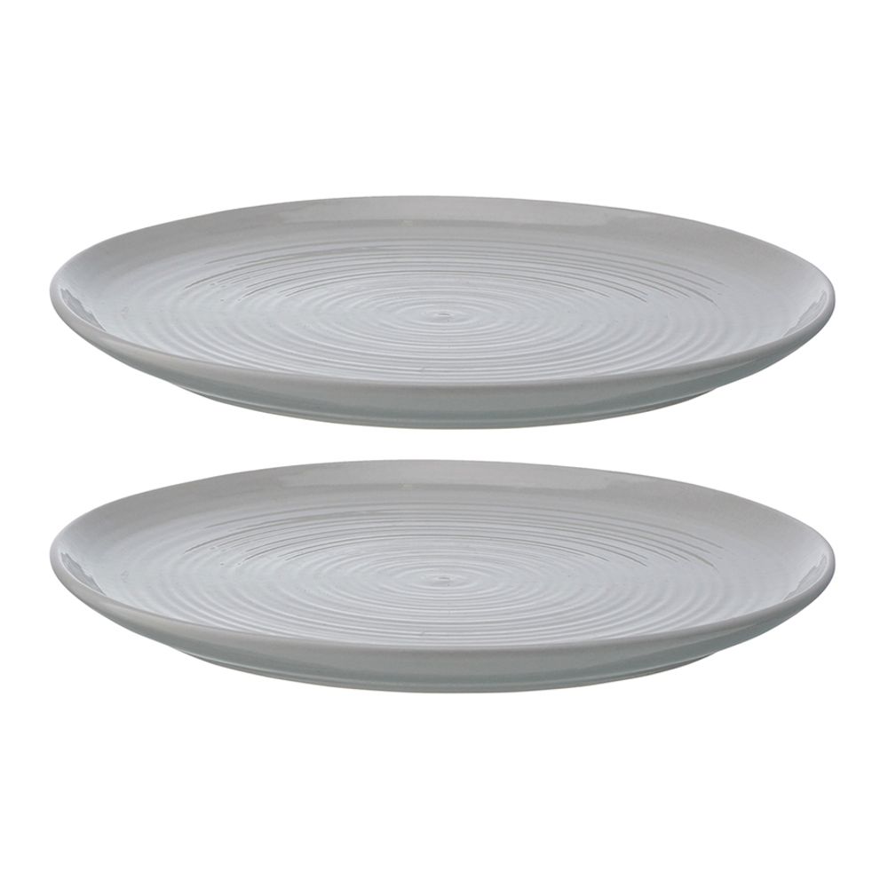 Набор из 2-х керамических закусочных тарелок LT_LJ_SPLVLG_CRG_22, 22 см, серый