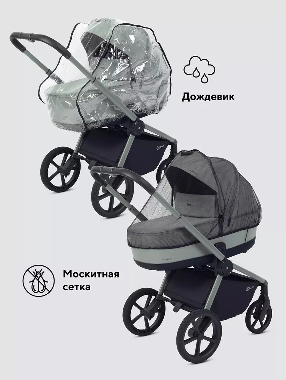 Коляска модульная Rant Flex Soft Therm Black