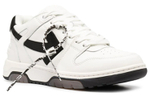 OFF-WHITE lace-up arrow color matching casual fashion sneakers men's black and white