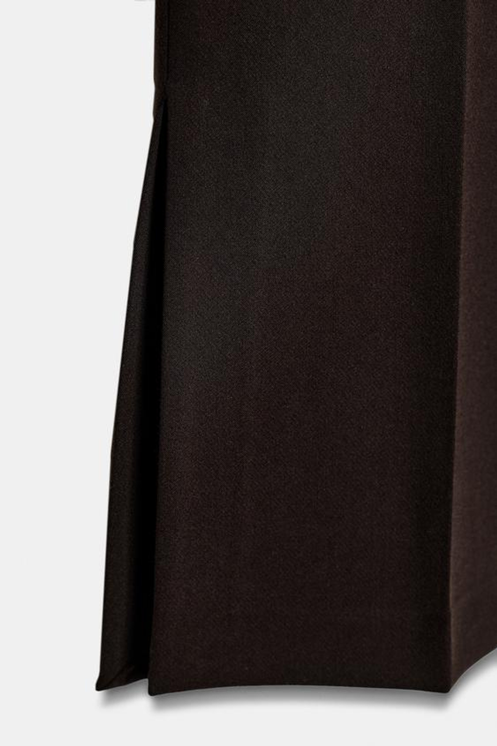 ZARA БРЮКИ FLARE С РАЗРЕЗАМИ ZW COLLECTION, КОРИЧНЕВЫЙ