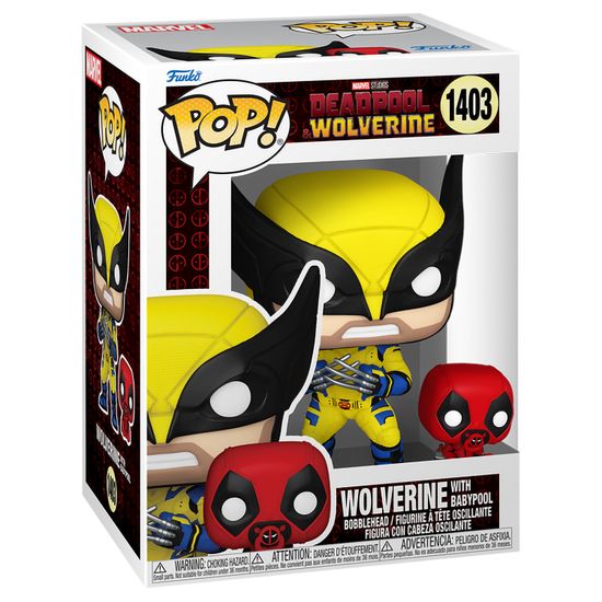 Фигурка Funko POP! Bobble Marvel Deadpool 3 Wolverine with Babypool (1403) 82382