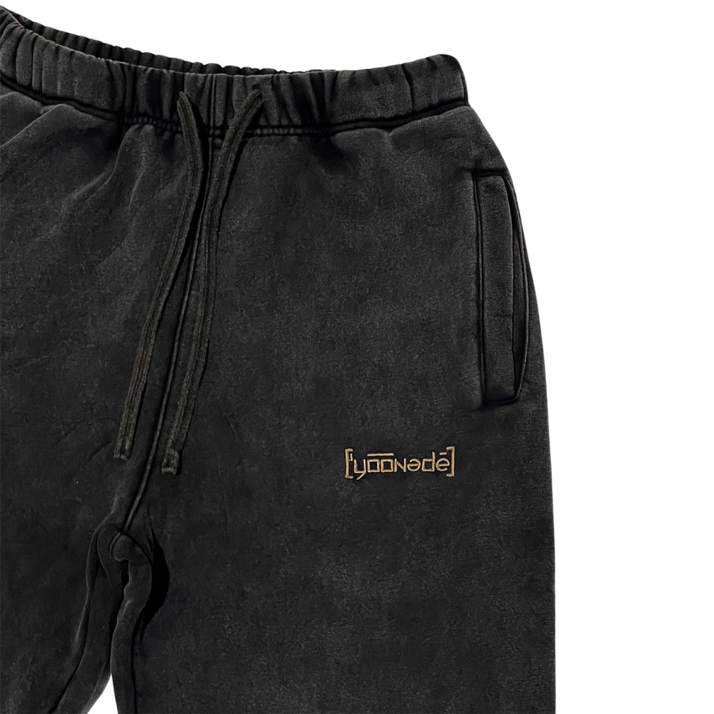 YOONEDE штаны "BLACK WASHED"