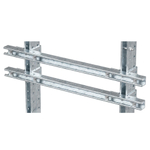 Комплект монтажных профилей на раму для крепления 4 оболочек болтами М8х80 16 шт. , горячеоцинкованный, длина 1000 мм