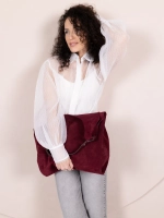 сумка через плечо шоппер натуральная замша