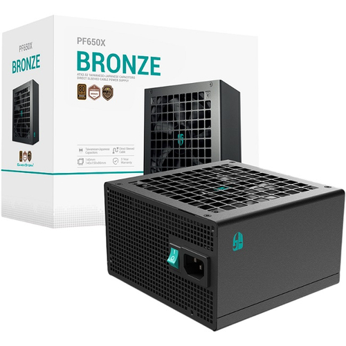 Блок питания DeepCool 650W GAMERSTORM PF650X (120 мм, 80 PLUS Bronze)
