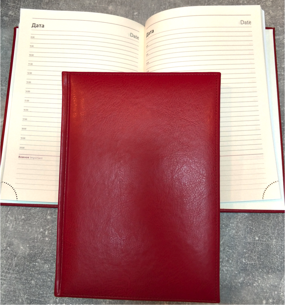 Ежедневник Sherwood кремовая бумага Красный