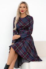 Платье Сильвия (синий/красный/бежевый) Р11-1086/16 Nikol (Акция)