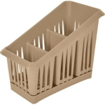 Сушилка для столовых приборов Plast Team 3х-секционная 200х160 мм шоколадный мокко