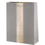 Пакет подарочный бумажный Alingar, (XL) 31х40х12 см, вертикальный, "Классика", матов. ламинация, тиснение, ассорти