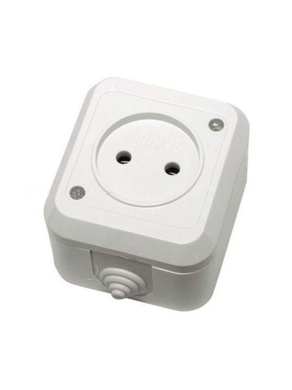 Розетка 1-я без з/к MAKEL белый 18306 IP44