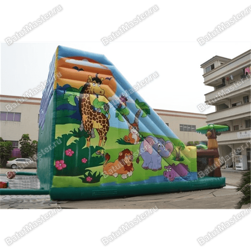 Надувная горка "Главный слон"