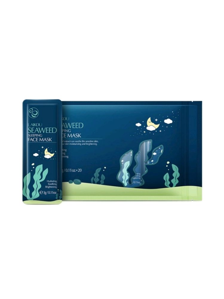 Маска ночная с экстрактом водорослей Laikou Seaweed, 20шт/уп.