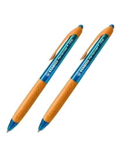 Ручка шариковая "PERFORMER", F, синяя, корп. оранжевый, 2 шт