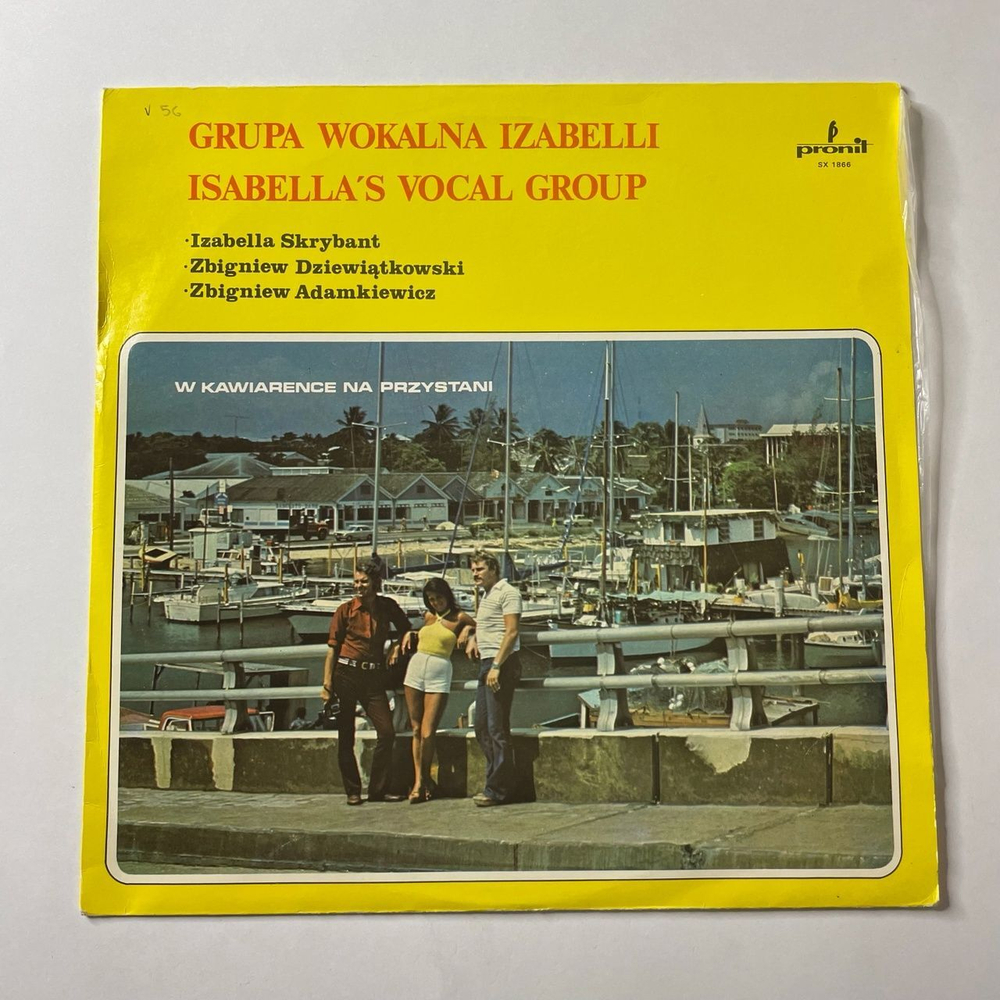Винтажная виниловая пластинка LP Grupa Wokalna Izabelli W Kawiarence Na Przystani (Польша 1979)