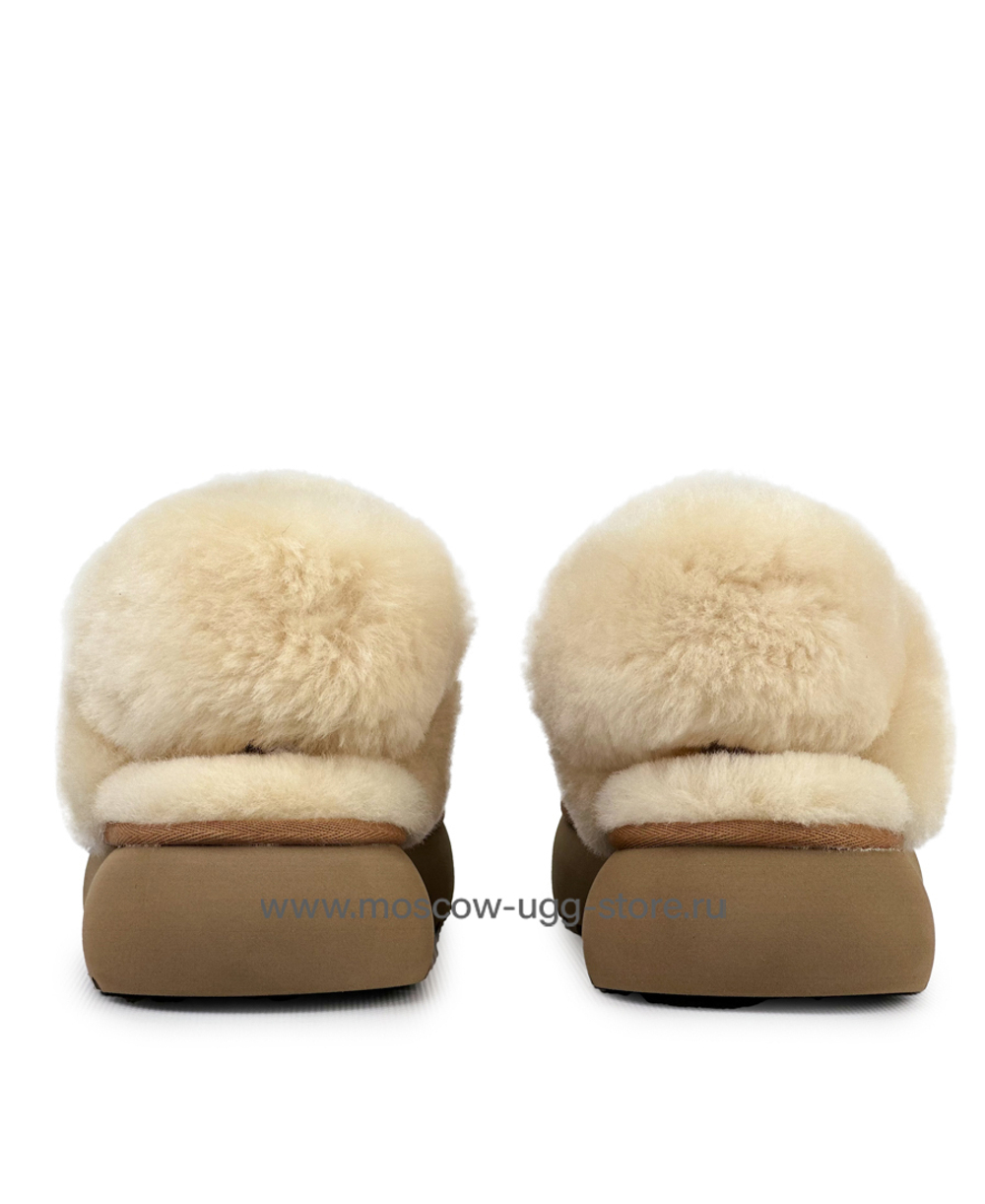 DISQUETTE SLIPPERS -chestnut