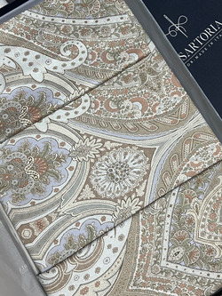 Постельное белье семейное Sartoria La Dama дамаско бежевое