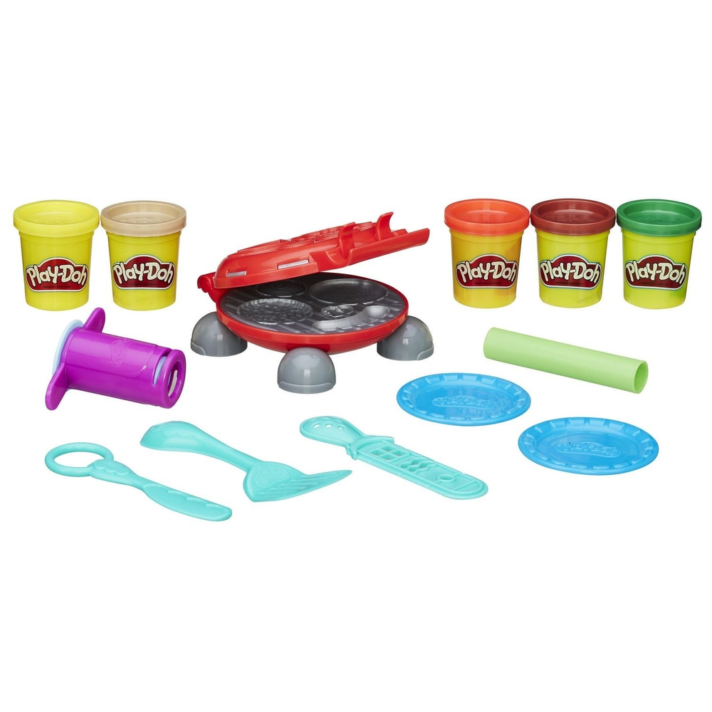 Игровой набор для лепки, набор пластилина Play-Doh, Плей До "Бургер-гриль"