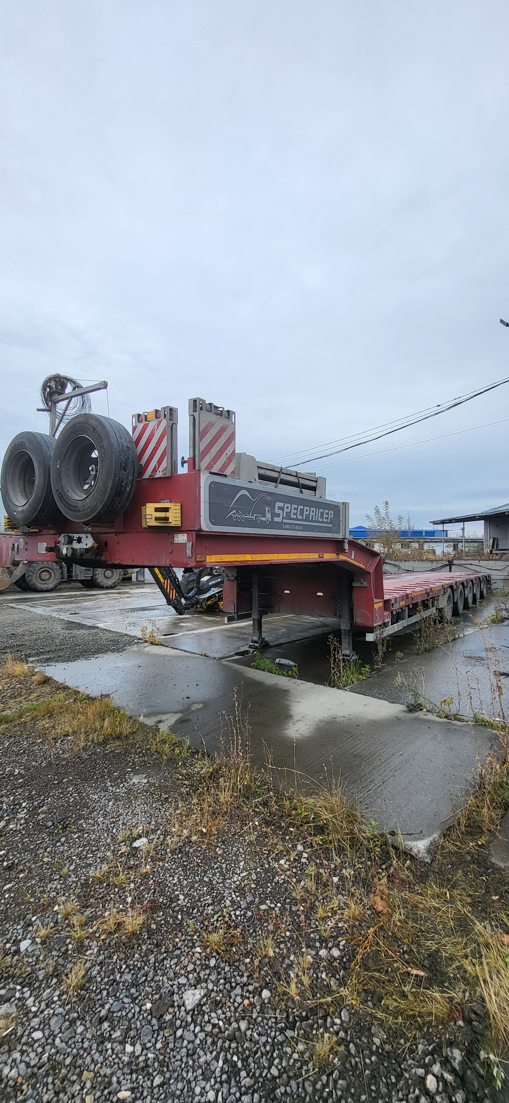 Спецприцеп 9942* Полуприцеп тяжеловоз 5 осей 9942L5 (Раздвижной)