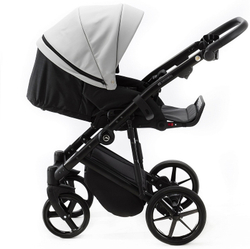 Детская коляска Adamex Mobi Deluxe 2 в 1 M-SA03 (СВ.СЕРАЯ.КОЖА)