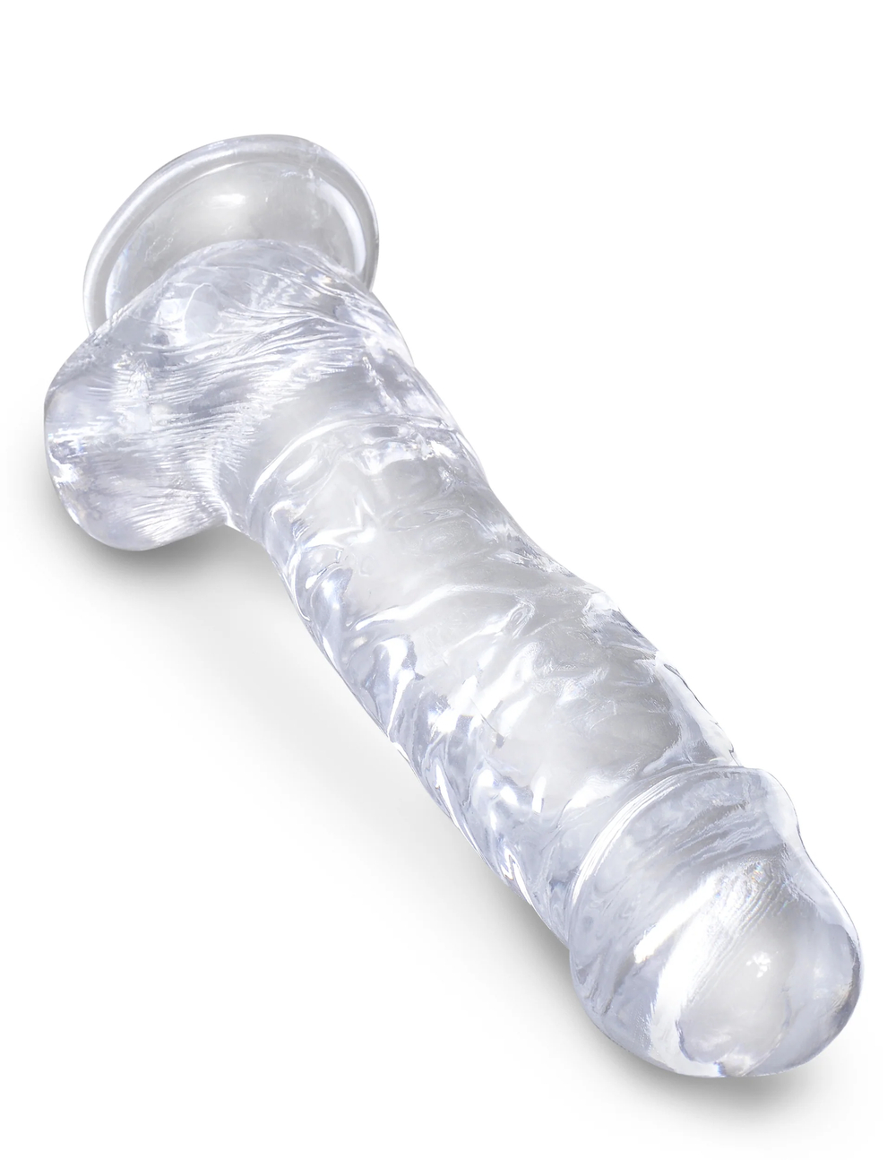 Прозрачный фаллоимитатор King Cock Clear 8 L 22,2 см, ø 5,1 см