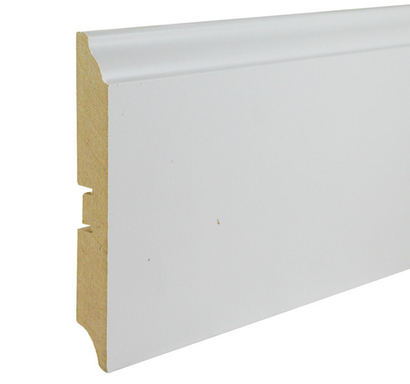Плинтус МДФ Smartprofile Paint 120В белый под покраску 16x120х2400 мм