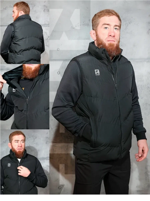 Утепленный демисезонный жилет без капюшона на мембране