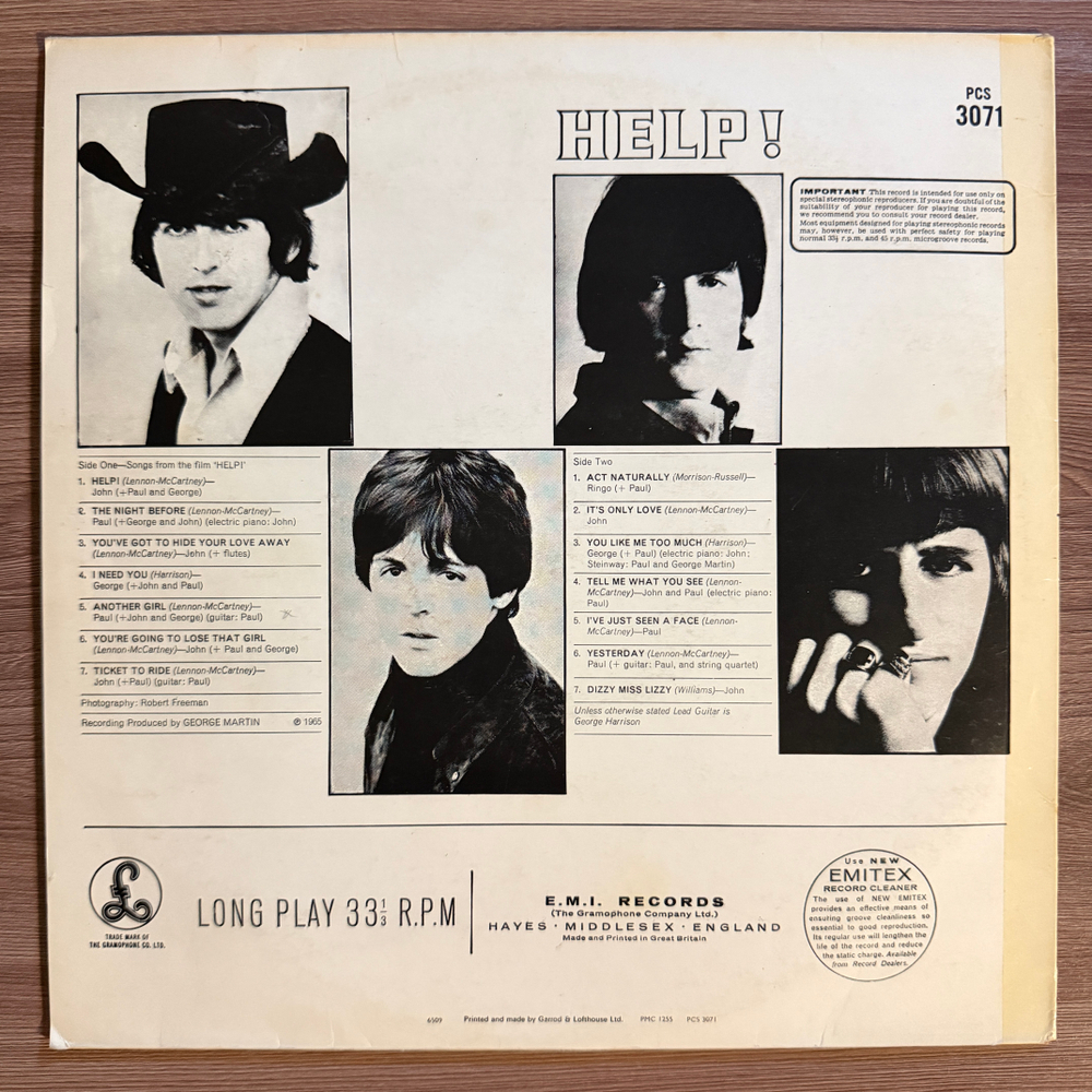 The Beatles – Help! (Франция 1974г.)Т