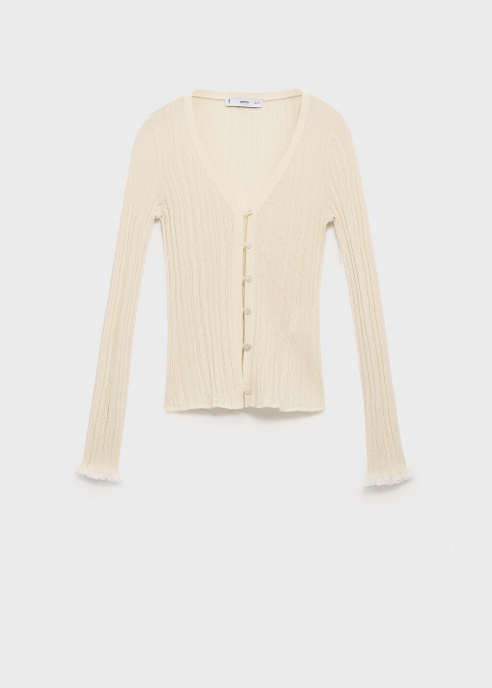 Кардиган с контрастной окантовкой