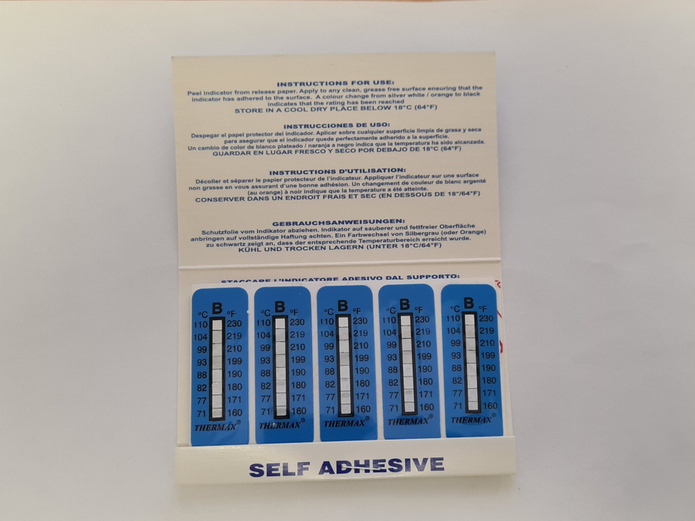Термоиндикаторы Thermax Level 8 Range B