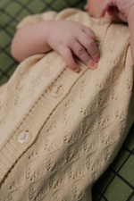 Песочник вязаный ажур, Льняной