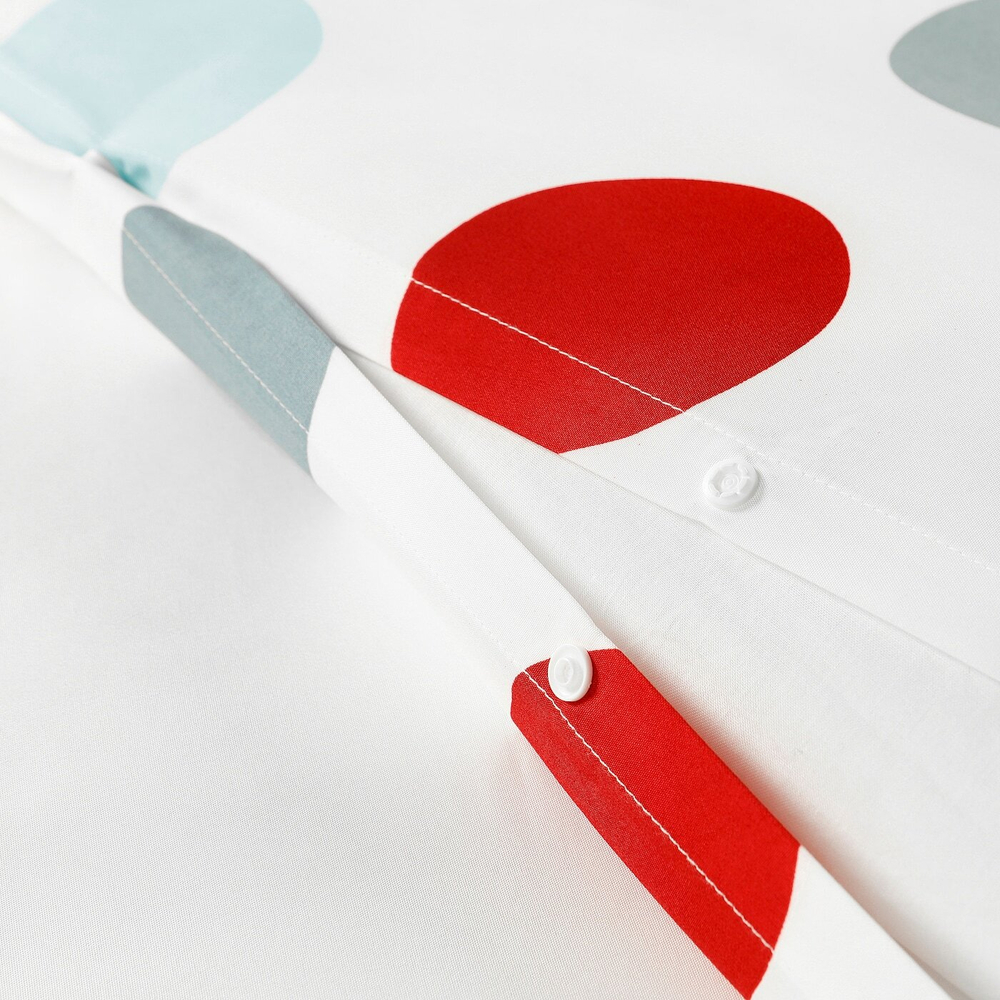 Комплект постельного белья IKEA BRUKSVARA (БРУКСВАРА), Белый с рисунком, 150х200 см