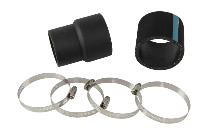 Колено выхлопа с патрубком вход 3" выход 3 1/2" наклон 0, OSCO