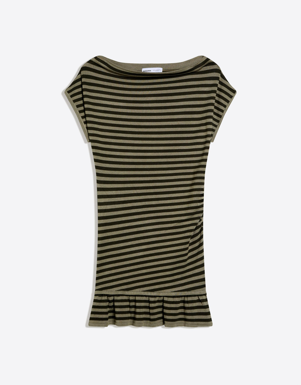МИНИ-ПЛАТЬЕ С ШИРОКИМ ВЫРЕЗОМ - BERSHKA
