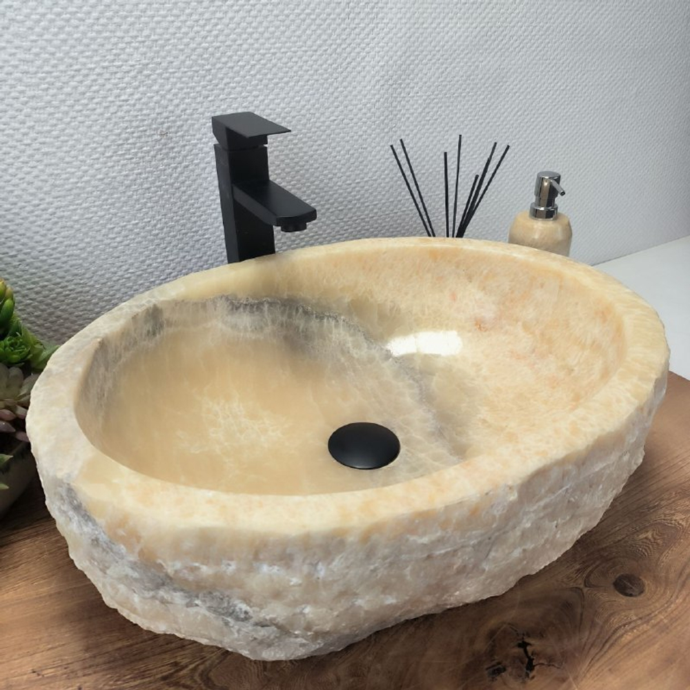 Раковина из оникса Erozy Yellow EO-62617 52*41*15 0099