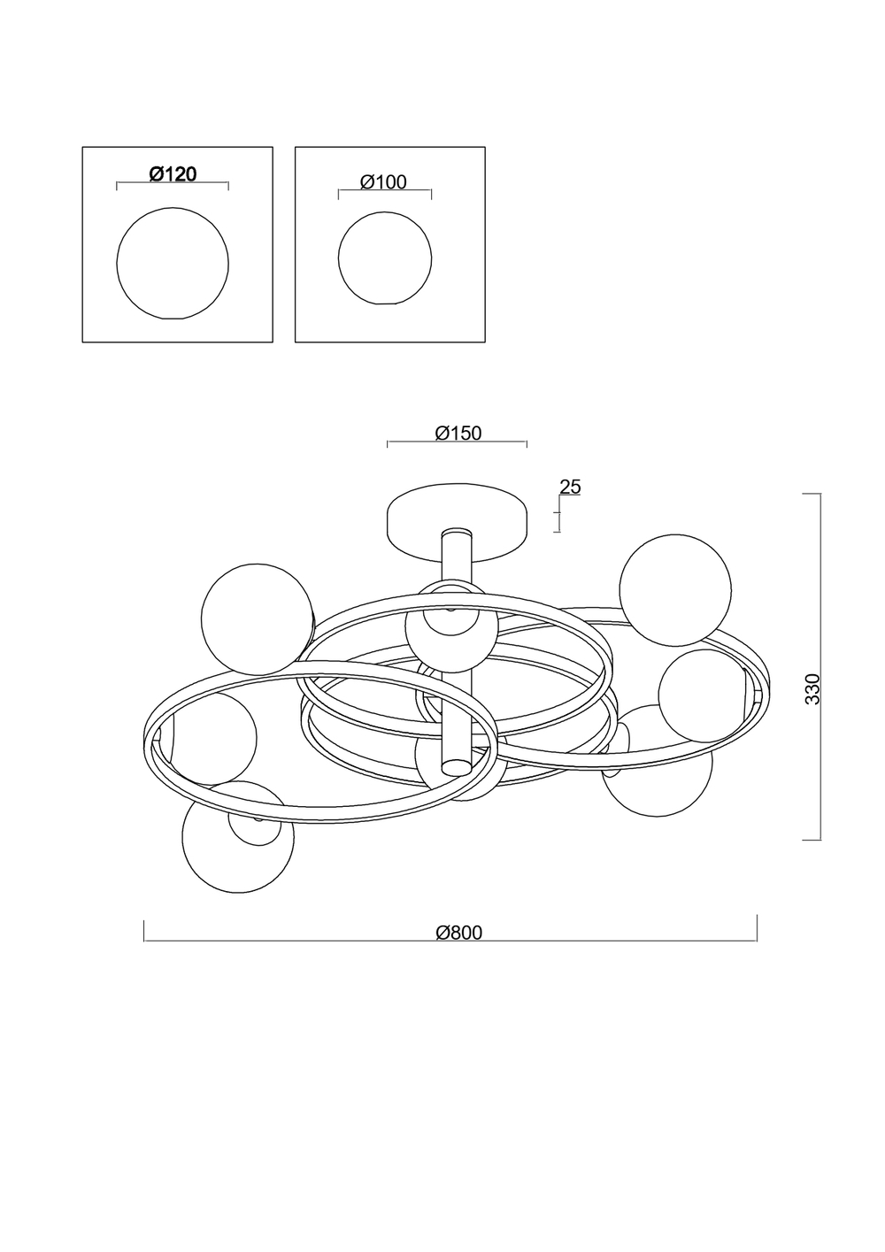 Люстра Freya FR5238CL-08B