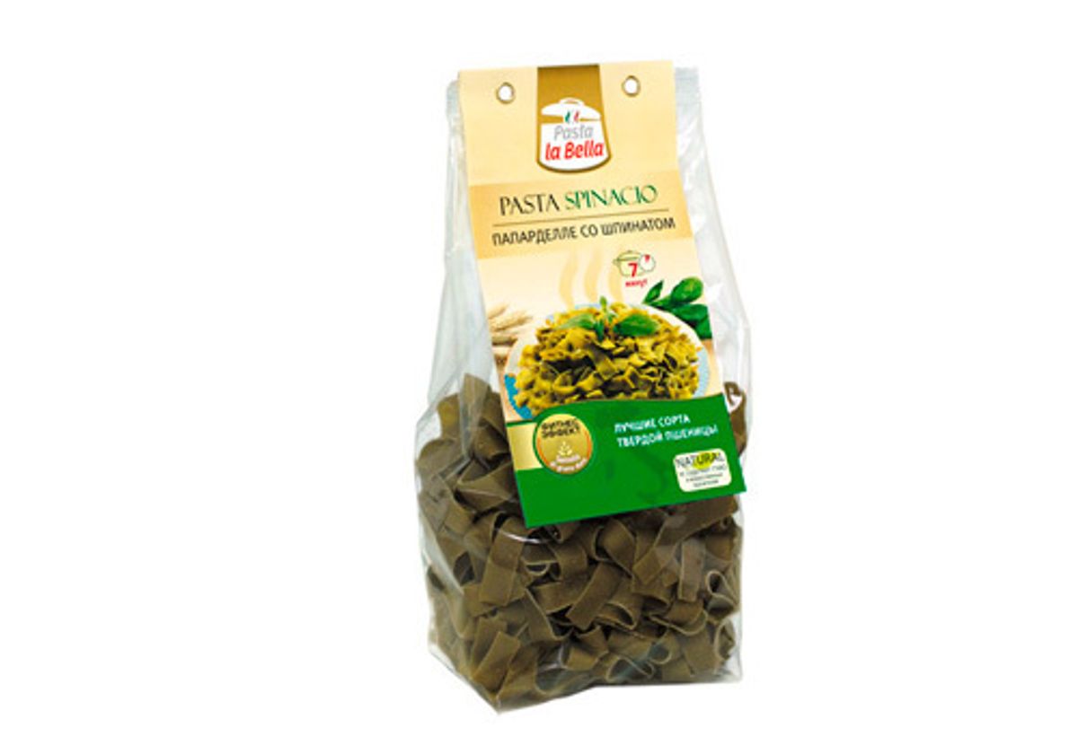 Макароны папарделле со Шпинатом Pasta la Bella, 250г