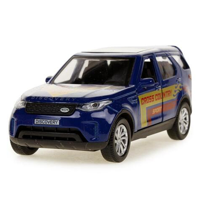 Модель ин. мет. "Land Rover Discovery. Спорт" 12см, свет-звук, синий в коробка (Технопарк)