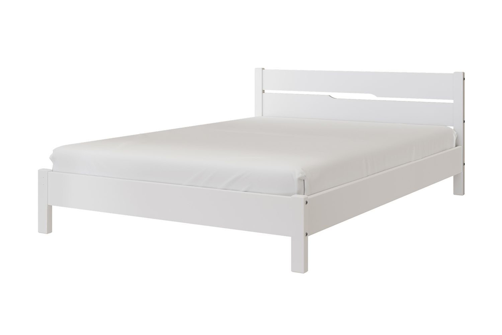 Кровать Вероника-5  1,4м (1460*2090*745), цвет "белый" Bravo-мебель