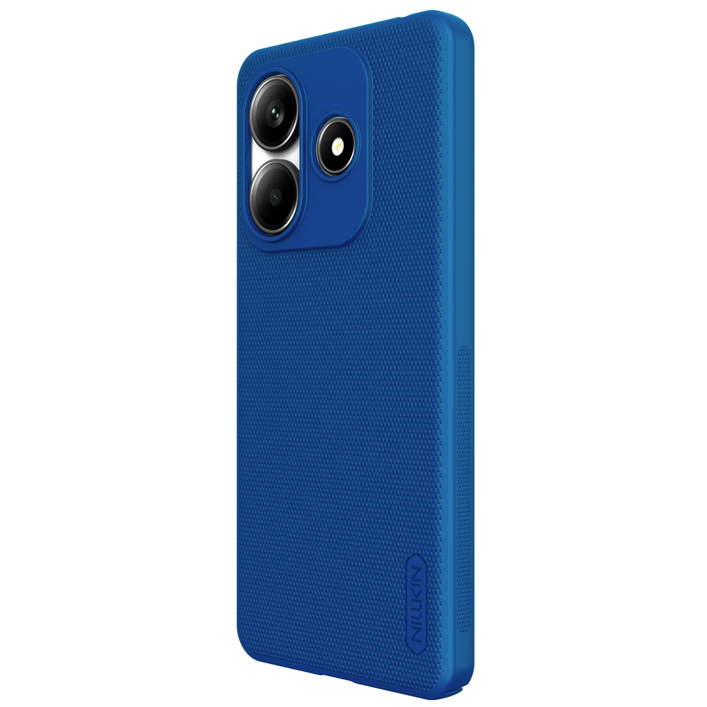 Тонкий жесткий чехол синего цвета (Peacock Blue) от Nillkin для Xiaomi Redmi Note 14 5G, серия Super Frosted Shield