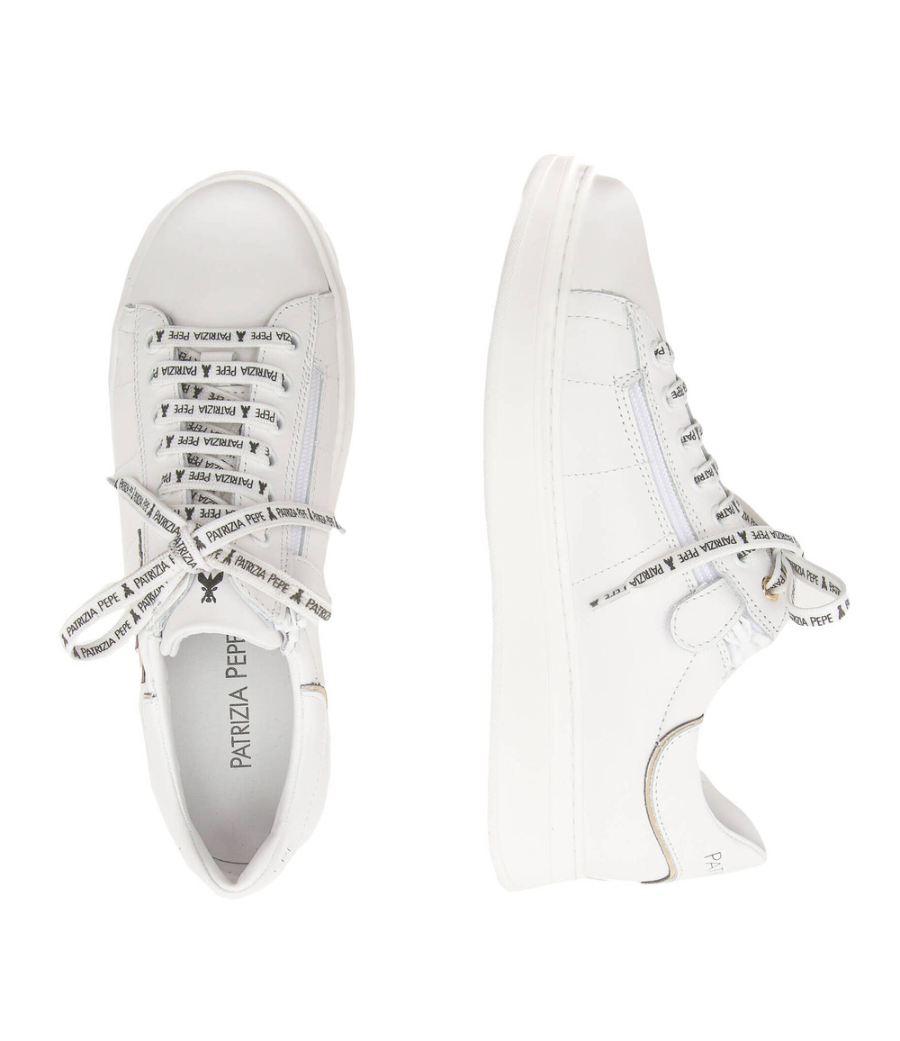 Кожаные кроссовки Patrizia Pepe - белый(PPJ104)